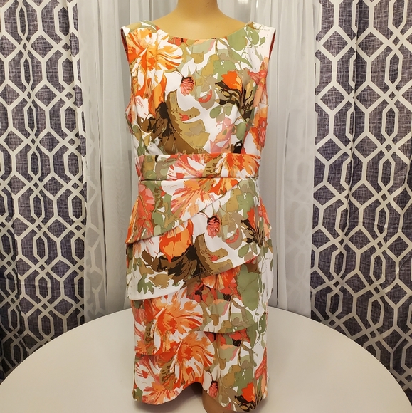 Beautiful Floral Dress Barn Dress - Picture 2 of 12